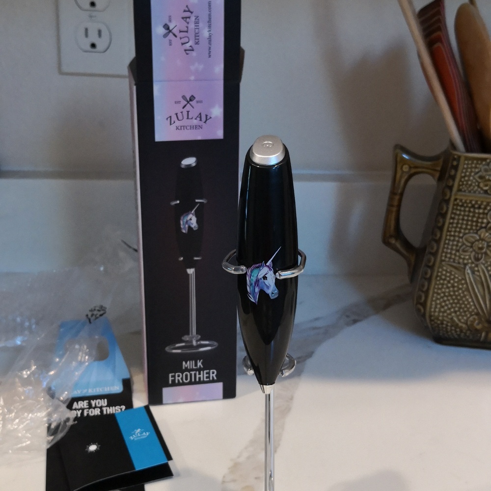 Zulay Kitchen Black Unicorn Milk Frother